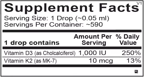 Liquid Vitamin D3 with K2 - Image 2