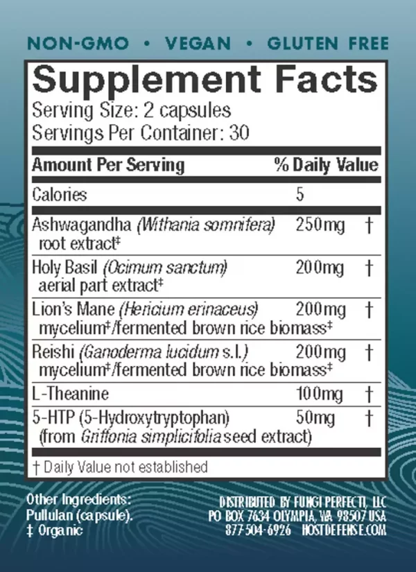 Host Defense Mushrooms MycoBenefits Mood Capsules - Image 2